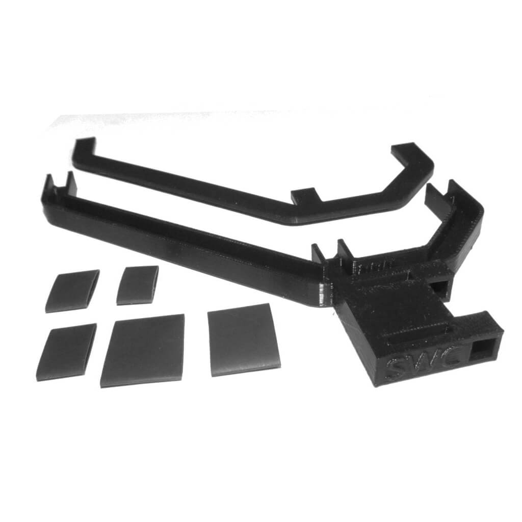 The empty black plastic housing for the TrackIT Pro head tracker