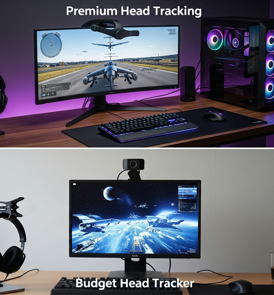 Budget vs premium gear in head tracking blogs.